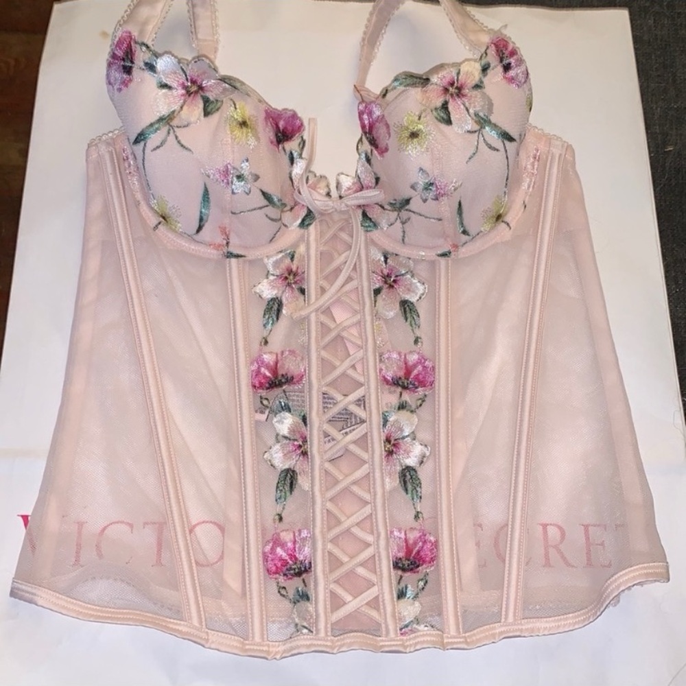 Victoria’s Secret floral bustier